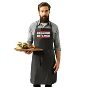 Bonjour B!Tches - Funny Novelty Kitchen Adult Apron