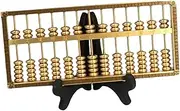Generic Mini Abacus Decor,Brass Abacus Ornament,Chinese Math Calculating Tool Feng Shui Decor Desktop Decoration for Entrance Adult