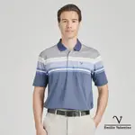 EMILIO VALENTINO范倫鐵諾男裝舒適精梳棉胸袋休閒POLO衫_藍白灰(21-4V8810)