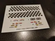 CUSTOM 1/64 HO SCALE DECAL- '55 CHEVY BEL AIR