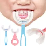 兒童牙刷學習 U 形 360 矽膠/矽膠嬰兒牙刷軟毛 BPA FREE-A885