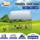 Chicken Run Coop Pet Walk In Cage Chook Shelter Rabbit Hutch Dog Cat Enclosure