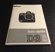 Genuine Nikon D3 DSLR Camera - User's Quick Start Guide - Spanish Version