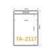 量販100組 TA-2117 直式識別證加鍊條 名牌 工作證 活動 工作 名片套 證件套+緞帶 (4.8折)