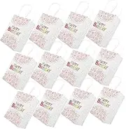 TOKIDNY 12pcs Cartoon Birthday present Bags Treats Pouches for Parties for Candy Decorations Lightweight and Practical Birthday Party Favor Bags