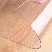 Clear Plastic Tablecloth 120x240cm, Wipeable Transparent Table Protector, Waterproof Transparent Table Mat, Clear PVC Tablecloth Table Protector, for Home Dining Room