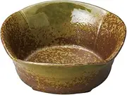 Nanban Oribe Sashimi Bowl | Small Bowl [5.4 x 5.4 x 2.3 inches (13.7 x 13.7 x 5.8 cm), 10.6 oz (300 g)