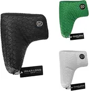 Golf Driver Cover | Golf Putter Headcover PU Leather - PU Leather Magnetic Putter Headcovers Golf Accessories for Golf Course