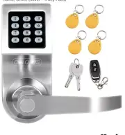 Colosus Digital Smart Lock NDL 302 Keyless Electronic Keypad Silver NEW sealed