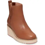 ZeroGrand Cole Haan Womens ZG City Wedge Side Ankle Boots Shoes BHFO 0490