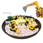 Sensory Bin Toy Play Construction Excavator Magic Sand Wooden cube Automata
