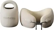 PIXIE MOOD Every Think Travel and Airplane Neck Pillow, Memory Foam, Support, Neck, Head Chin - Soft, Lightweight, Washable, Easy-to-Carry