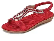 [YOUNIFIZ] Toddler Girls Sandals Sparkly Rhinestone Girl Shoes Soft Rubber Princess Summer Wedding Party for Little Kid/Big Kid