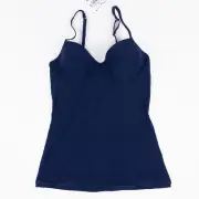 Hanro Women Allure Bra Cami Midnight Sky Size 32A