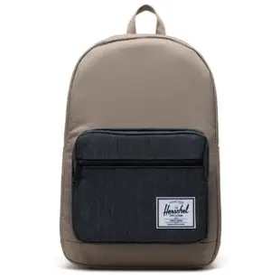 【Herschel】Pop Quiz 大型 黑混灰 黑色 帆布底 防潑水 筆電夾層 大學 書包 學生 男生 女生 背包 後背包