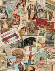 25+ pc Trade Cards & Ads Vintage Style Ephemera for Junk Journal Scrapbook