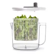 BINO | Salad Spinner - 2.6 Qt | Small Manual Lettuce Spinner With Built-in | And