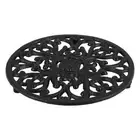 Round Cast Iron Trivet 6.7Inch Iron Heat-Insulation Trivet Non-Slip5679