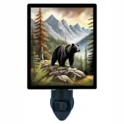 Decorative Photo Night Light, Black Bear Sentinal
