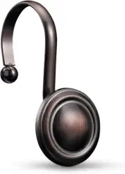 CHICTIE Bronze Shower Curtain Hooks Rings,Oil Rubbed Decorative Shower