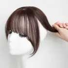 Black Fake Bangs Breathable Air Bangs Fashion Hair Piece Girl