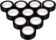 DECORNIJIA 10m x 18mm Heat-Resistant Electrical Tape 10 Rolls Waterproof Insulation for Wire Protection Industrial Home Use Electrician Tapes Self-Adhesive PVC