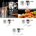 Frying Pot with Lid Cooking Pot 304 Stainless Steel Practical Deep Fryer Pot