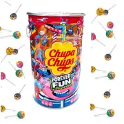 1000 CHUPA CHUPS Lollipops Mega Tin Assorted Candy Sweets Lollies 1000 x 12g