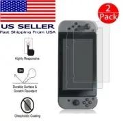 Nintendo Switch Screen Protector Premium Clear Tempered Glass Film Guard(2 Pack)