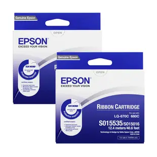《2入優惠》EPSON LQ-680 原廠色帶 C13S015535 / S015535