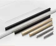 FoeZoe 10 Pack Kitchen Cabinet Pulls - Kitchen Cabinet Handles for Dresser Drawers - L-Shaped Cross Sections (11.81 inches,Silver)