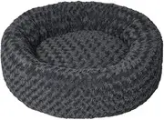 PaWz Calming Dog Bed Warm Soft Plush Pet Cat Cave Washable Portable Dark Grey L