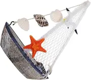 NULYLU Tabletop Miniature Sailboat Model Vintage Nautical Decor for Home Office Beach Durable Handmade Design for Calming Effect Artistic Flair