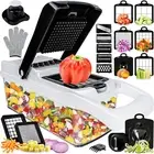 Vegetable Chopper Multifunction Dicer Spiralizer Mandoline Slicer 13 Blades