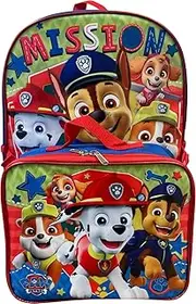 [Ruz] Paw Patrol Boy's 16 Inch Backpack With Removable Matching Lunch Box Set