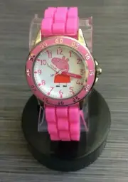 Peppa Pink Watch for Children Kids Time Teacher Peppa Pig Image on Pink Band New