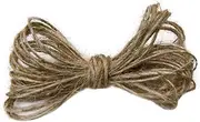 Tofficu 30M Natural Jute Twine Brown DIY Craft String for Arts Crafts Gardening and Packaging Applications Durable for Wrapping and Photo Displays