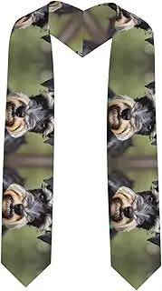 [EdWal] adorable schnauzer print Graduation Stole and Sash Class for Unisex Adult Honor Stole Honor Stole of 2025