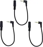 jojofuny 3pcs .5mm Extension Cable Aux Extension Cable Headphone Extension Cable Male to Female Extension Cable