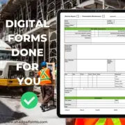 Custom Digital Business Docket Books only for iPad iPhone. Duplicate Triplicate