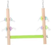 JOINPAYA Parrot Swing Bird Cage Perch Rod Pet Bird Swing Toy Parrot Grinding Toy