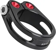 Seat Clamp,31.8/34.9mm Portable Alloy Seat Tube Clip | Seatpost Clamp Ring Fittings, Seatpost Tube Clip, Cycling Accessories for Folding Bikes