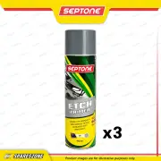 3 x Septone Super Acid Etch Primer 400 Gram Anti Corrosive Metal Spray Paint