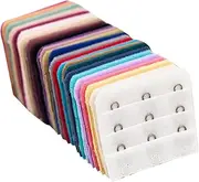 [COSMEVIVI] 30pcs Underwear Extender Elastic Bra Extension Straps Bra Extender Hooks Underwear Accessories Extension Clip Elastic Hooks Bra Extensions Bra Extension Buttons Back Extender