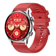 Smart Watch HK8 Pro Amoled Screen NFC Access AI Voice Bluetooth Call Heart Rate Health Monitor Smartwatch Fitness Tracker - Red