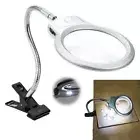 Led Desk Lamp Magnifying Magnifier Glasses With Light Stand Clamp Desk Table Use