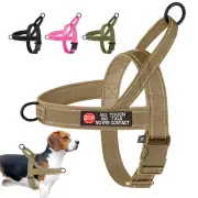 Reflective Tactical Dog Harness with Handle Military Working Vest & Patch S-XL