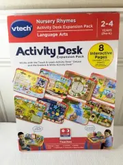 NEW Vtech Activity Desk Expansion Pack Nursery Rhymes Language Arts Touch Learn
