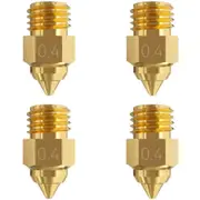 Creality Accessories Ender-5 Max Brass Nozzle Kit 4 Pcs High Thermal Conductivity, High Hardness, Less Clogging, No Leakage - Compatible Models: Creality Ender-5 Max [4004020073]