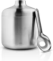 Eva Solo | Liquid Lounge Insulated Ice Bucket with Scoop | Keeps ice Cold and The Vacuum-Insulated ice Bucket ensures no Condensation on The Table | Brushed Steel